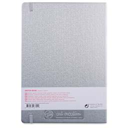 Talens Art Creations Sketchbook - Metallic Shiny Silver, 11.7" x 8.3", back cover