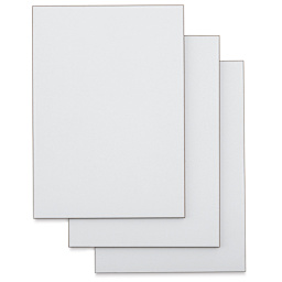 Ampersand Gessobord - 5" x 7", 1/8" Flat, Pkg of 3 (boards without label)