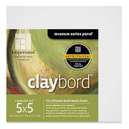 Ampersand Claybord - 5" x 5", 3/4" Cradled