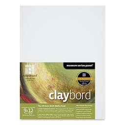 Ampersand Claybord - 9'' x 12'', 1-1/2'' Cradled