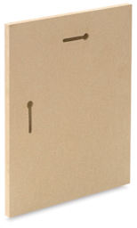Art Boards Natural Fiber Painting Panels - Back of board showing dovetail slots
