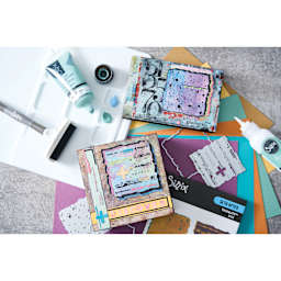 Sizzix Thinlits Dies - Set of 4, Paper Cutz #1 by Seth Apter showing completed projects