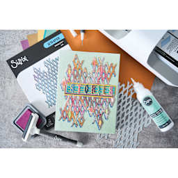 Sizzix Thinlits Dies - Diamond District by Seth Apter showing completed project