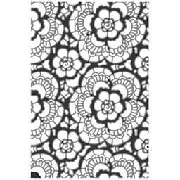Sizzix Multi Level Textured Impressions Embossing Folder - Vault Lace, 4-1/2" x 6-1/2"