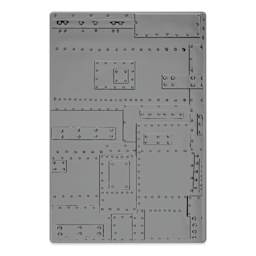 Sizzix 3-D Texture Fades Embossing Folder - Foundry applied