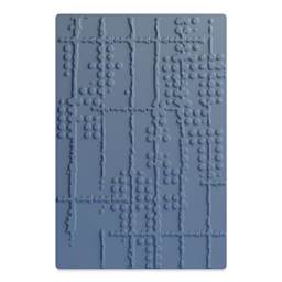 Sizzix Multi Level Textured Impressions Embossing Folder - Dot Matrix, 4-1/2" x 6-1/2"
