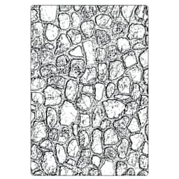 Sizzix 3-D Texture Fades Embossing Folder - Cobblestone