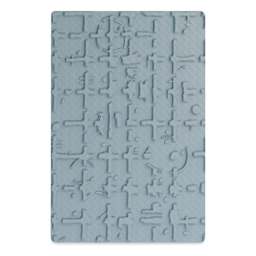 Sizzix Multi Level Textured Impressions Embossing Folder - Grid Graph, 4-1/2" x 6-1/2"