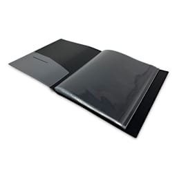 Itoya Original Art Profolio - 5" x 7", Black, Portrait, 24 Pages, open