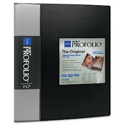 Itoya Original Art Profolio - 5" x 7", Black, Portrait, 24 Pages