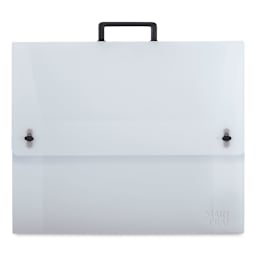 Prat Start 0 Essential Portfolio - Front view of White Portfolio
