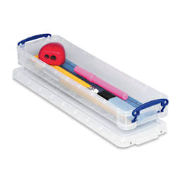 Brush Storage Box - 1-9/16" H x 3-15/16" W x 14" L, filled with assorted supplies - not included