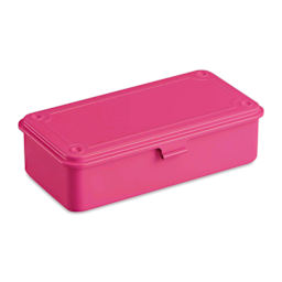 Toyo Stackable Storage Box T-190 - Shocking Pink, 8" x 4" x 2"