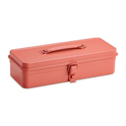 Toyo Trunk Shape T-320 Toolbox - Live Coral, 12.5" x 4.9" x 3.3"