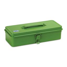 Toyo Trunk Shape T-320 Toolbox - Japanese Tea Green, 12.5" x 4.9" x 3.3"