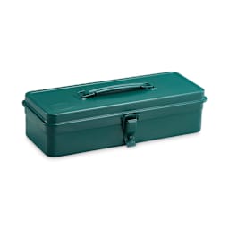Toyo Trunk Shape T-320 Toolbox - Antique Green, 12.5" x 4.9" x 3.3"