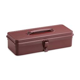 Toyo Trunk Shape T-320 Toolbox - Antique Brown, 12.5" x 4.9" x 3.3"