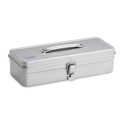 Toyo Trunk Shape T-320 Toolbox - Silver, 12.5" x 4.9" x 3.3"
