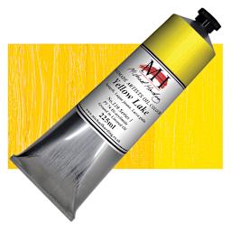 Michael Harding Artists Oil Paint - Yellow Lake, 225 ml tube and swatch