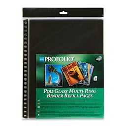 Itoya PolyGlass Refill Page Pack - 12" x 9", Portrait, Pkg of 10