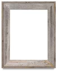 Blick Rustic Barnwood Frames - Front view of upright frame

