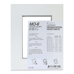 Stu-Art Economy Ready-Mats - 8'' x 10'' (5'' x 7'' Opening), Pkg of 50, front of package
