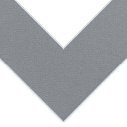 Blick Pre-Cut Mat - Bar Harbor Gray, 8" x 10" (3-3/4" x 5-3/4" Opening)