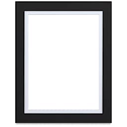 Blick Double Mat - Smooth Black/Smooth White, 8" x 10" (5" x 7" opening)