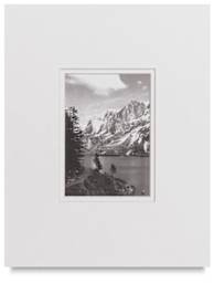 Blick Roadshow 3-in-1 Display System - Front view of mountain scene shown in Double Mat System