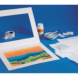 Lineco Archival Mounting Kit being used on artwork
