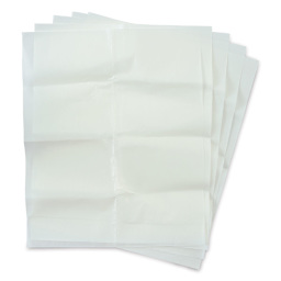 Lineco Acid-Free Glassine Sheets - Fan of 12 Glassine sheets shown
