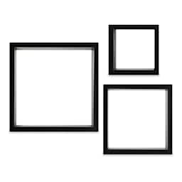Nielsen Bainbridge Gallery Solutions Decorative Cubes - Set of 3 Black Cubes shown on wall