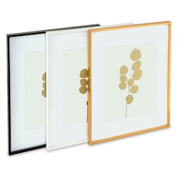 Blick Modern Gallery Frames, 16" x 20"  (Sold Separately), View black, white and gold