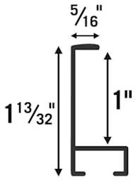Nielsen Metal Frame Kits Frosted Silver Style 22