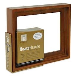  Ampersand Floaterframe - Bold, Walnut, 8" x 10", 7/8", at an angle