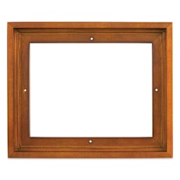 Ampersand Floaterframe - Bold, Walnut, 8" x 10", 7/8", front view