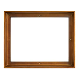  Ampersand Floaterframe - Thin, Walnut, 11" x 14", 1-1/2", front view