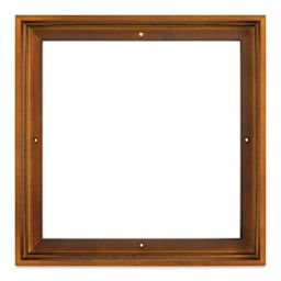 Ampersand Floaterframe - Thin, Walnut, 12" x 12", 1-1/2", front view