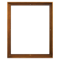 Ampersand Floaterframe - Thin, Walnut, 16" x 20", 1-1/2", front view