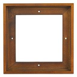 Ampersand Floaterframe - Thin, Walnut, 6" x 6", 7/8", front view