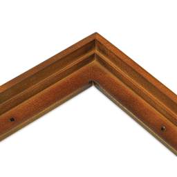 Ampersand Floaterframe - Thin, Walnut, 8" x 8", 7/8", corner close-up