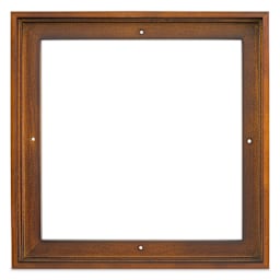 Ampersand Floaterframe - Thin, Walnut, 10" x 10", 7/8", front view