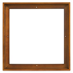 Ampersand Floaterframe - Thin, Walnut, 12" x 12", 7/8", front view