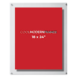 Cool Modern Frame, Silvertone Hardware - 21" x 27" (Front)