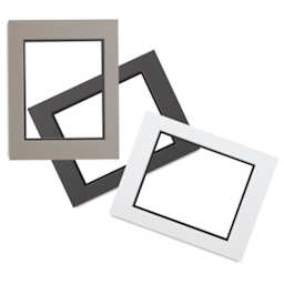 Crescent Select Conservation Solids Pre-Cut Double Mats - Three Mats shown

