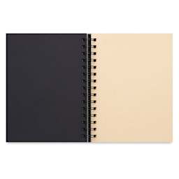Stillman & Birn Nova Trio Series Toned Spiralbound Sketchbook, black and beige pages