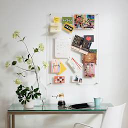 Wexel Art Easy Change Memo Board  - 21" x 27", Silver Hardware, in studio