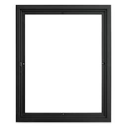 Blick Solid Wood Floater Frame - Black, 16" x 20", Front