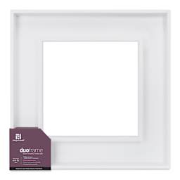 Ampersand DuoFrame - White, 12" x 12"
