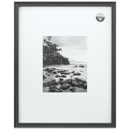 Blick Theo Frame with Mat - Charcoal, 16" x 20" front